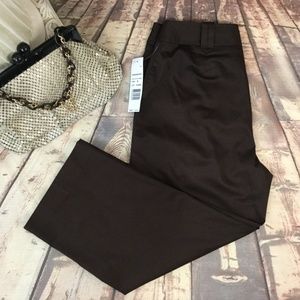 NWT 23rd St. Size 6 Brown Capri Cropped Pants